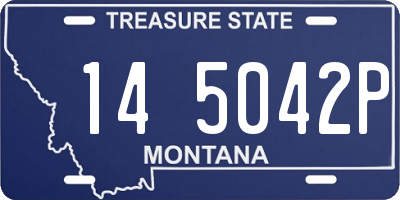 MT license plate 145042P