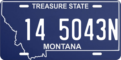 MT license plate 145043N