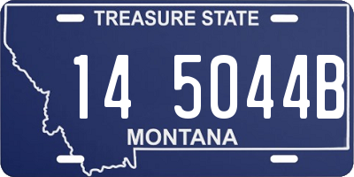 MT license plate 145044B