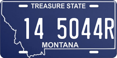 MT license plate 145044R