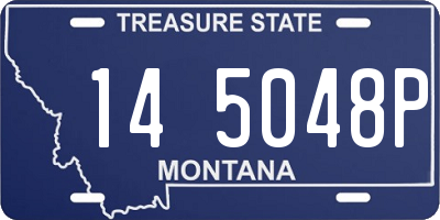 MT license plate 145048P