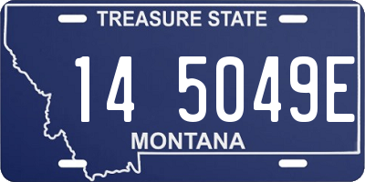 MT license plate 145049E