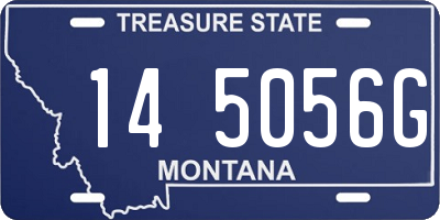 MT license plate 145056G