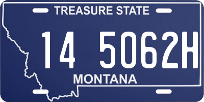 MT license plate 145062H