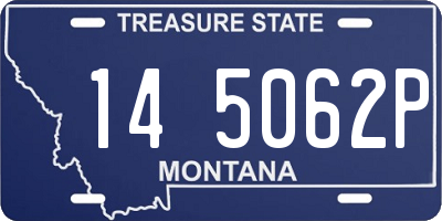MT license plate 145062P