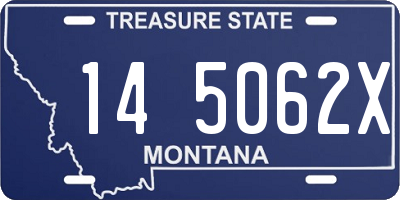 MT license plate 145062X