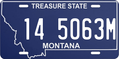 MT license plate 145063M