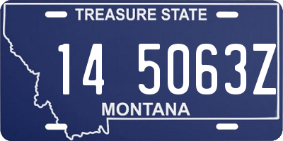 MT license plate 145063Z
