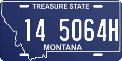 MT license plate 145064H