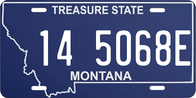 MT license plate 145068E