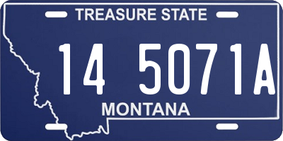 MT license plate 145071A