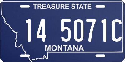 MT license plate 145071C