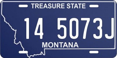 MT license plate 145073J