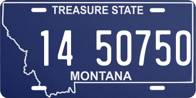 MT license plate 145075O