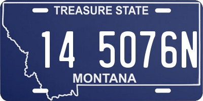 MT license plate 145076N
