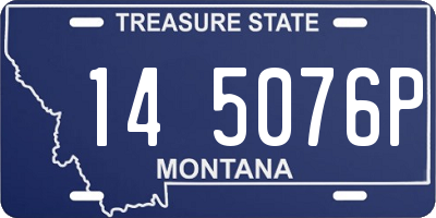 MT license plate 145076P