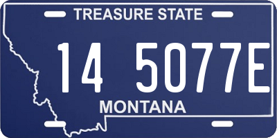 MT license plate 145077E