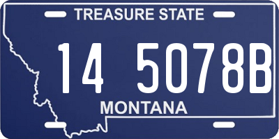 MT license plate 145078B