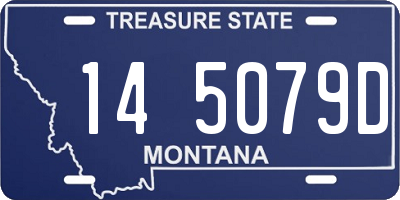MT license plate 145079D