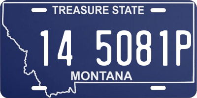 MT license plate 145081P