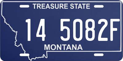 MT license plate 145082F