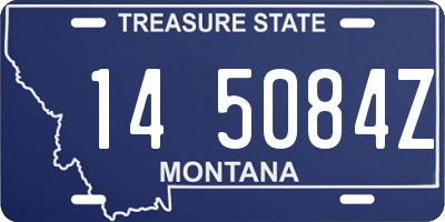 MT license plate 145084Z