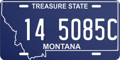 MT license plate 145085C