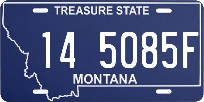 MT license plate 145085F