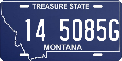 MT license plate 145085G