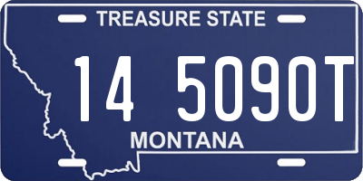 MT license plate 145090T