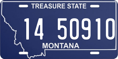 MT license plate 145091O