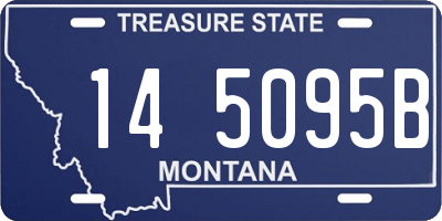 MT license plate 145095B