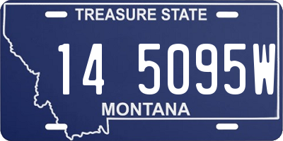 MT license plate 145095W