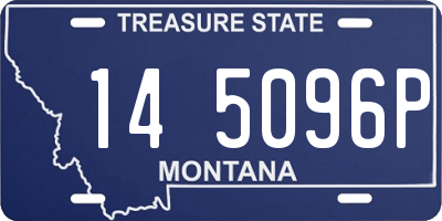 MT license plate 145096P