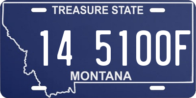 MT license plate 145100F