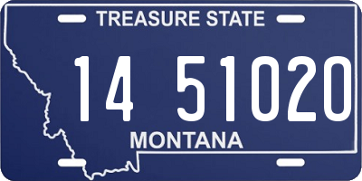 MT license plate 145102O