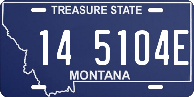 MT license plate 145104E