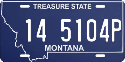 MT license plate 145104P