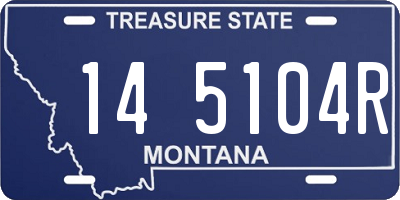 MT license plate 145104R