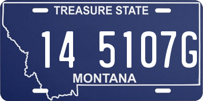 MT license plate 145107G
