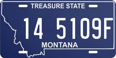 MT license plate 145109F