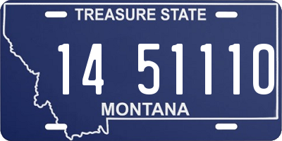 MT license plate 145111O