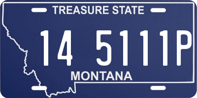 MT license plate 145111P