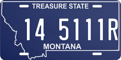 MT license plate 145111R