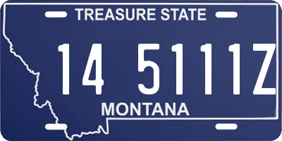 MT license plate 145111Z