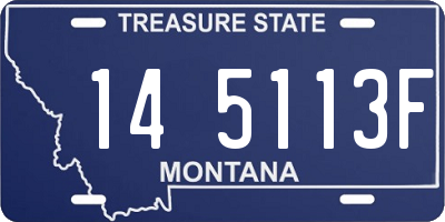 MT license plate 145113F