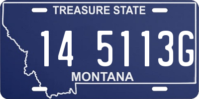 MT license plate 145113G