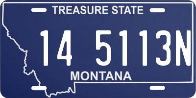 MT license plate 145113N