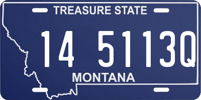 MT license plate 145113Q
