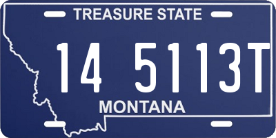 MT license plate 145113T